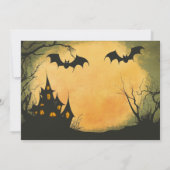 Kinderfreundliche Halloween-Party Einladung (Rückseite)