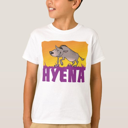 Kinderfreundliche Hyäne T-Shirt (Vorderseite)