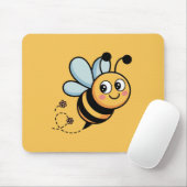 Kinderfreundliches Bienenmaskottchen mit gepunktet Mousepad (Mit Mouse)