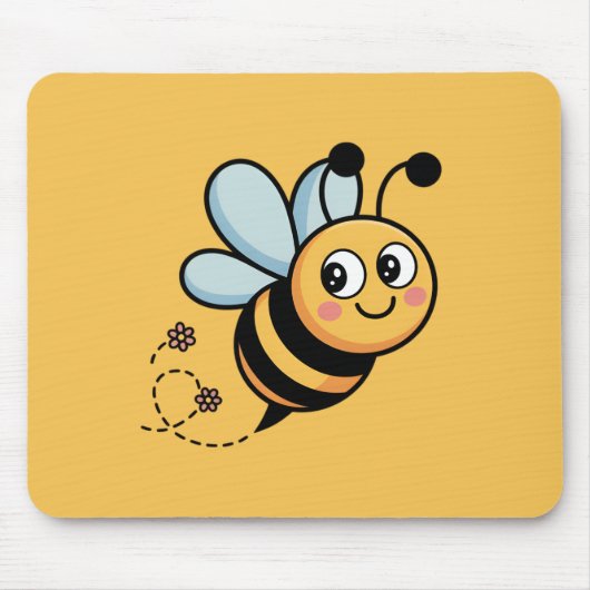 Kinderfreundliches Bienenmaskottchen mit gepunktet Mousepad (Vorne)