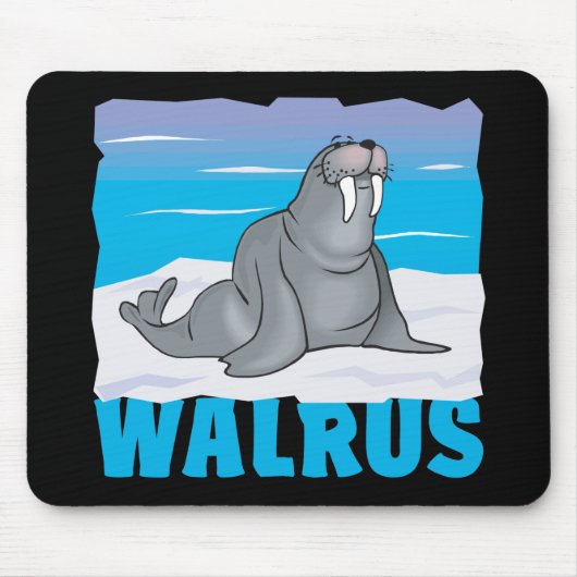 Kinderfreundliches Walroß Mousepad (Vorne)
