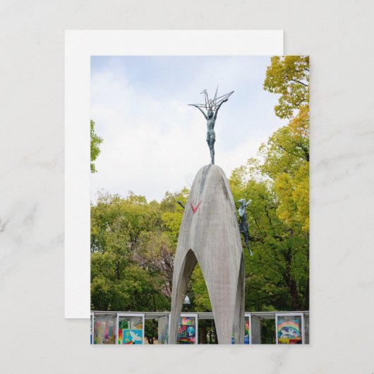 Kinderfriedensdenkmal Postkarte (Vorne/Hinten)