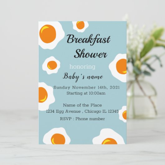 Kinderfrühstück Einladung (Stehend Vorderseite)