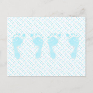 Kinderfußabdrücke (Boy Twins) Postkarte