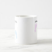 Kinderfußabdrücke Großvater soll verkündet werden Kaffeetasse (Mittel)