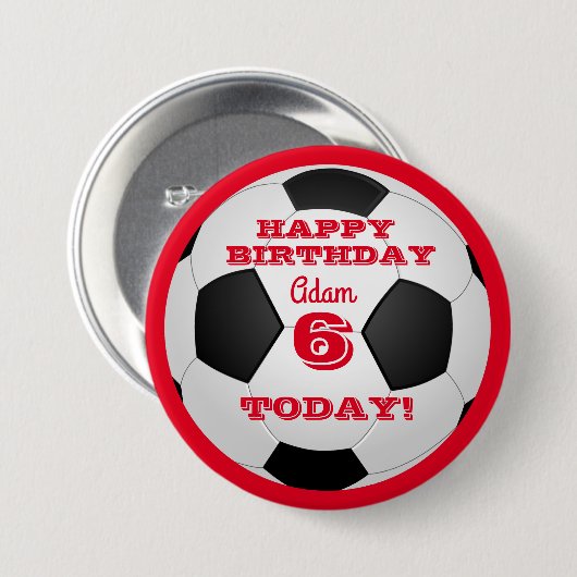 Kinderfußball Button (Vorne & Hinten)