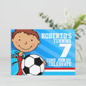 Kinderfußball/Fußball-Wettkampf-Einladung Einladung (Stehend Vorderseite)