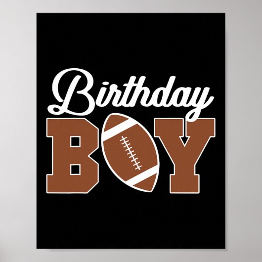 Kinderfußball Geburtstagskind Geburtstagsparty Boy Poster (Vorne)