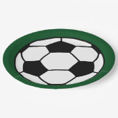 Kinderfußball Geburtstagsparty Pappteller (Schrägansicht)