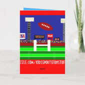 Kinderfußball Happy Geburtstagskarte Geschenk Karte (Rückseite)