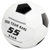 Kinderfußball mit Team, Name, Nummer Fußball (Dreiviertel)