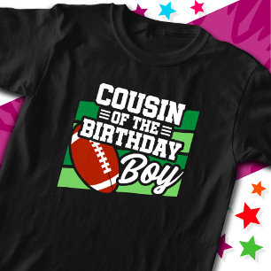 Kinderfußball-Party Cousin des Geburtstags T-Shirt