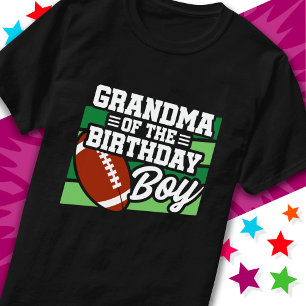 Kinderfußball-Party Oma des Geburtstagsjungen T-Shirt
