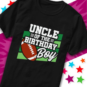 Kinderfußball-Party Onkel des Geburtstagsjungen T-Shirt