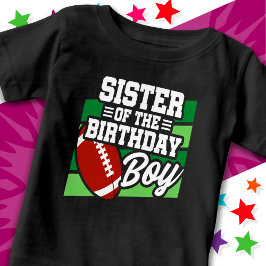 Kinderfußball-Party Schwester des Geburtstags Baby T-shirt