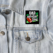 Kinderfußball-Party Vater des Geburtstags Button (Beispiel)