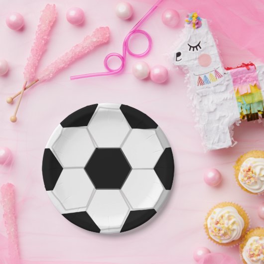 Kinderfußball-Themenparty Fußball Groß Pappteller (Party)