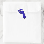 Kinderfußdruck Runder Aufkleber (Tasche)