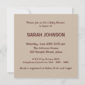 Kinderfußdusche Einladung (Rückseite)