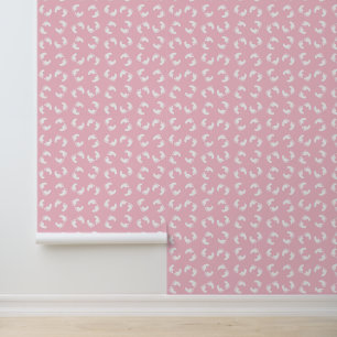 Kinderfußspuren, Babyfuß, Fußspuren, rosa Girl Tapete