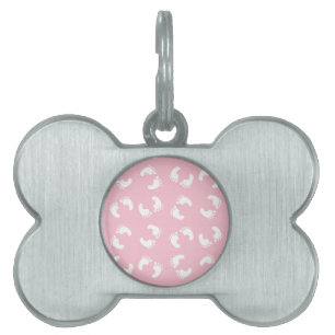 Kinderfußspuren, Babyfuß, Fußspuren, rosa Girl Tiermarke