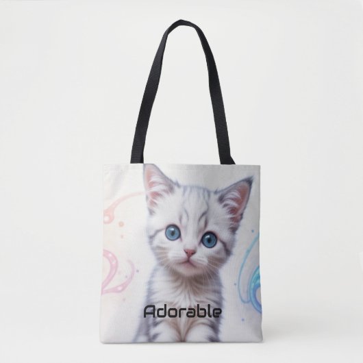 Kindergalaxie Blau Tinted Kitten, Tasche (Vorderseite)