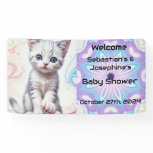 Kindergalaxie blaue Kitten, Babydusche