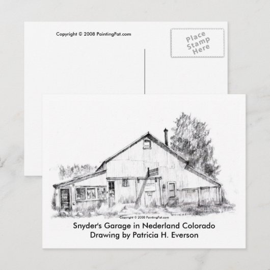 Kindergarage, Postkarte (Vorne/Hinten)