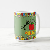 KINDERGARDEN SQUAT LEHRER KAFFEETASSE (VorderseiteRechts)