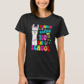 Kindergarten 100 Days Smarter No Prob Llama Teache T-Shirt (Vorderseite)