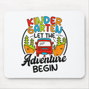 Kindergarten 1. Tag in der Schule Lass das Abenteu Mousepad