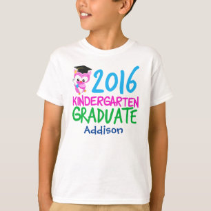 Kindergarten 2016 Gymnasium Girl Niedlich Owl T-Shirt