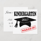 Kindergarten 2017 nagelte es einladung (Vorne/Hinten)