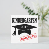 Kindergarten 2017 nagelte es einladung (Stehend Vorderseite)
