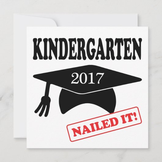 Kindergarten 2017 nagelte es einladung (Vorderseite)