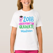 Kindergarten 2018 Kindergartenschüler Custom Pink  T-Shirt (Vorderseite)