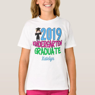 Kindergarten 2019 Graduate Girl Custom Abschluss T-Shirt