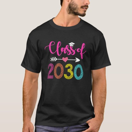 Kindergarten 2021 Abschluss-T-Shirt-Klasse 2030 Gr T-Shirt (Vorderseite)