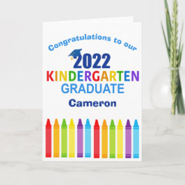 Kindergarten 2022 Niedlicher Abschluss Karte