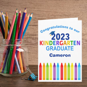 Kindergarten 2023 Niedlicher Abschluss Karte