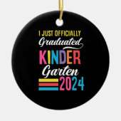 Kindergarten Abschluss 1. Klasse 2024 Keramik Ornament (Vorne)