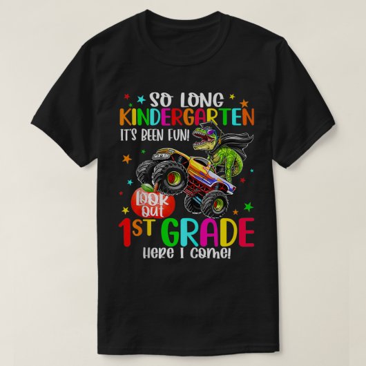 Kindergarten Abschluss 1. Klasse Hier komme ich T-Shirt (Design vorne)