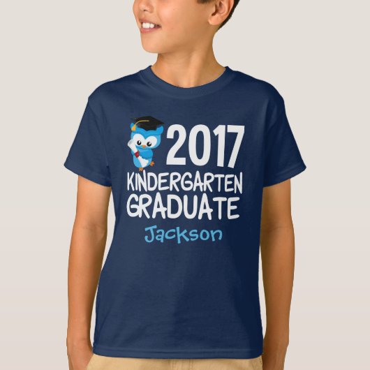 Kindergarten-Abschluss 2017 Cool Custom T-Shirt (Vorderseite)
