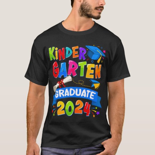 Kindergarten Abschluss 2024 Graduate Kids Boys Gi T-Shirt (Vorderseite)