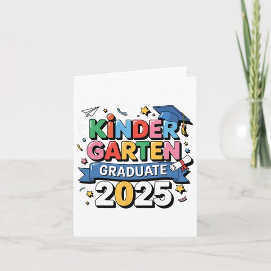 Kindergarten Abschluss 2025 Graduate Kids Boys Gi Karte (Vorderseite)