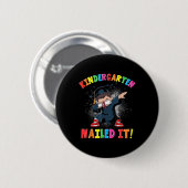 Kindergarten Abschluss 2025 Jungen Kinder Dabbing  Button (Vorne & Hinten)