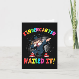 Kindergarten Abschluss 2025 Jungen Kinder Dabbing  Karte