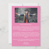 Kindergarten Abschluss Ankündigung Foto-Karte (Rückseite)