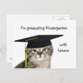 Kindergarten Abschluss Ankündigungspostkarte (Vorne/Hinten)