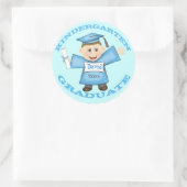 Kindergarten-Abschluss-Aufkleber Runder Aufkleber (Tasche)